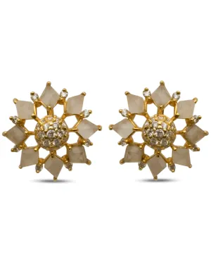 14k Yellow Gold Diamond Ella Earrings