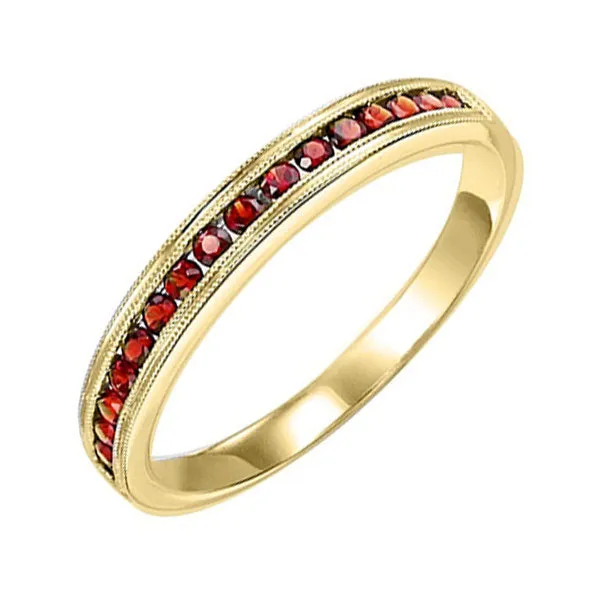 14Kt Yellow Gold Garnet 1/3Ctw Ring