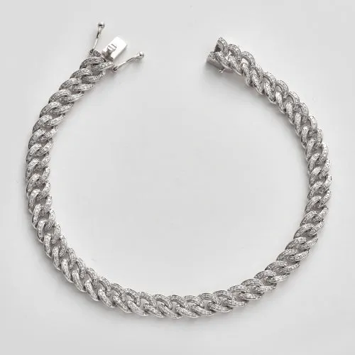 14KW 1.70CTW DIAMOND MIAMI CUBAN BRACELET