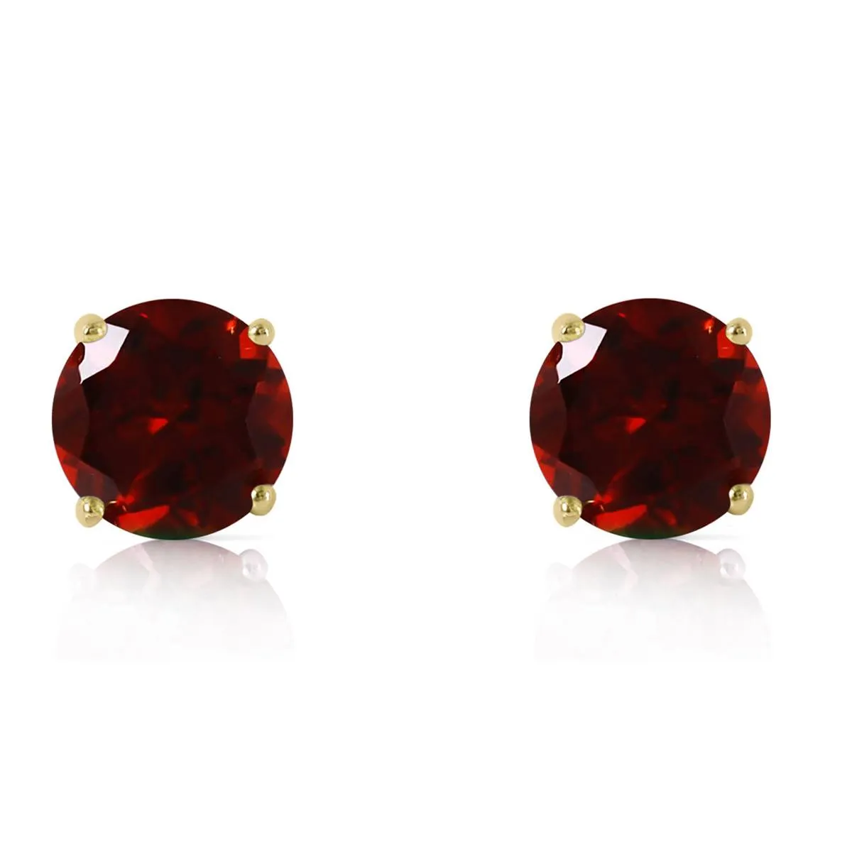 3.1 Carat 14K Solid Yellow Gold Dream Your Heart Garnet Earrings