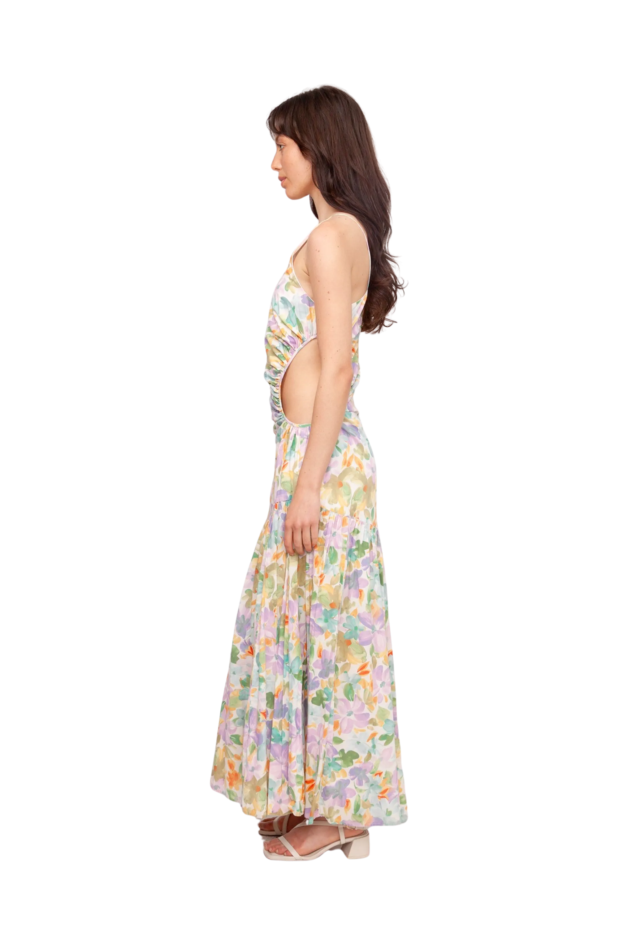 Bettina Cut Out Midi Floral