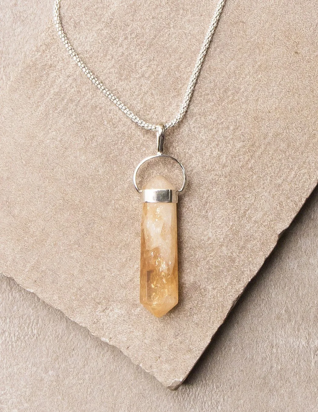 Citrine Pendant Necklace