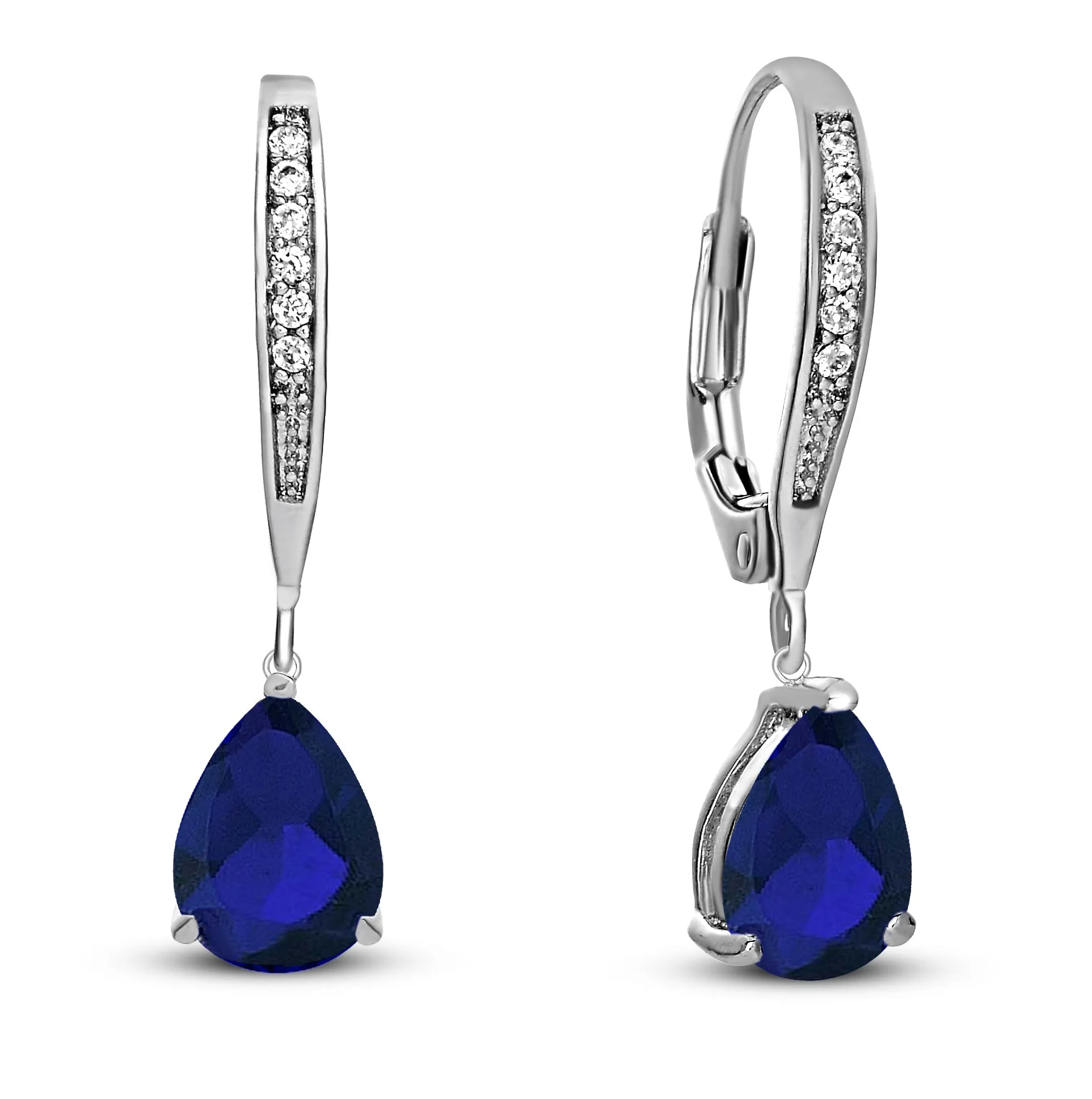 Constance Teardrop Cubic Zirconia Dangling Earrings