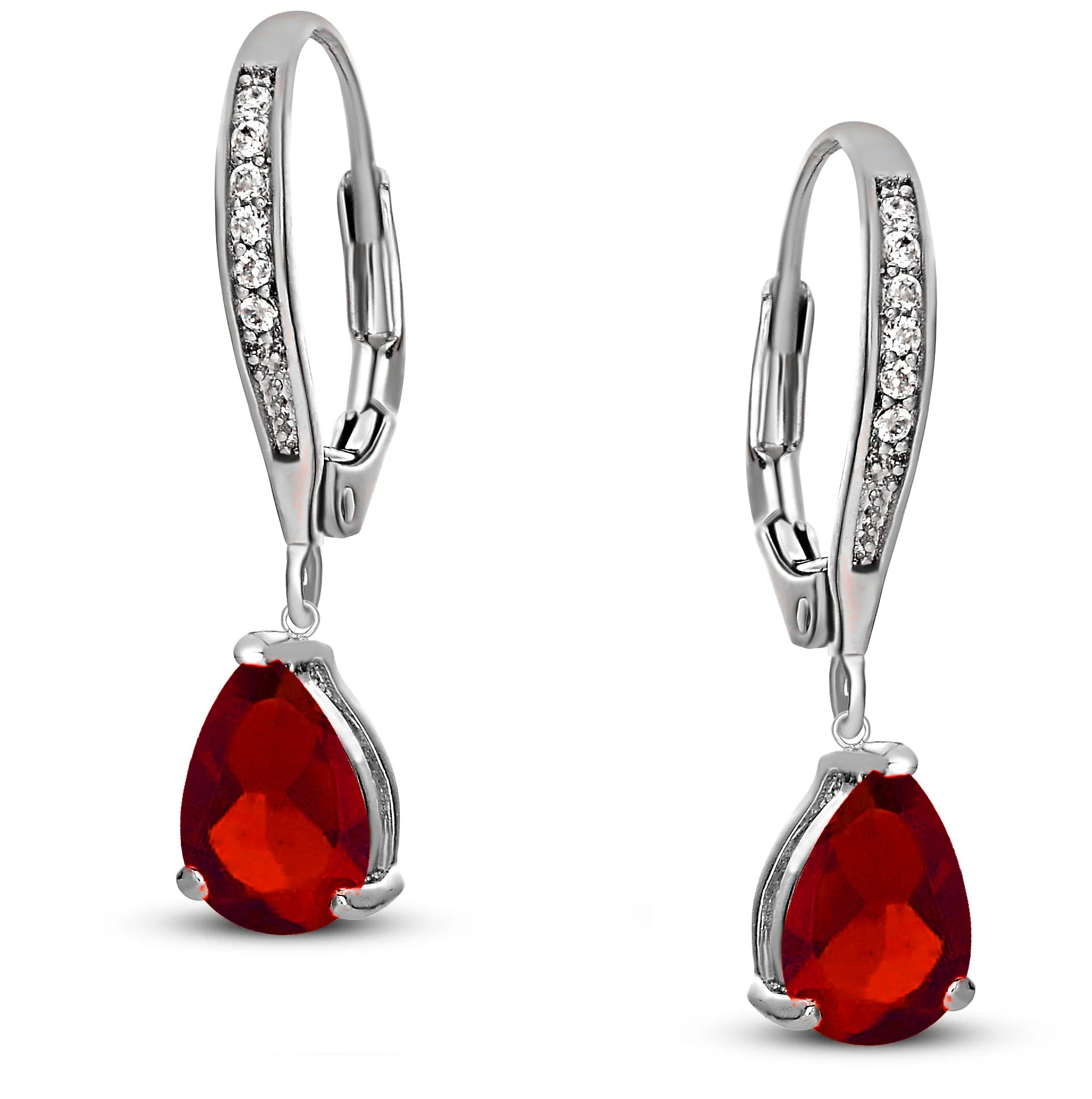 Constance Teardrop Cubic Zirconia Dangling Earrings