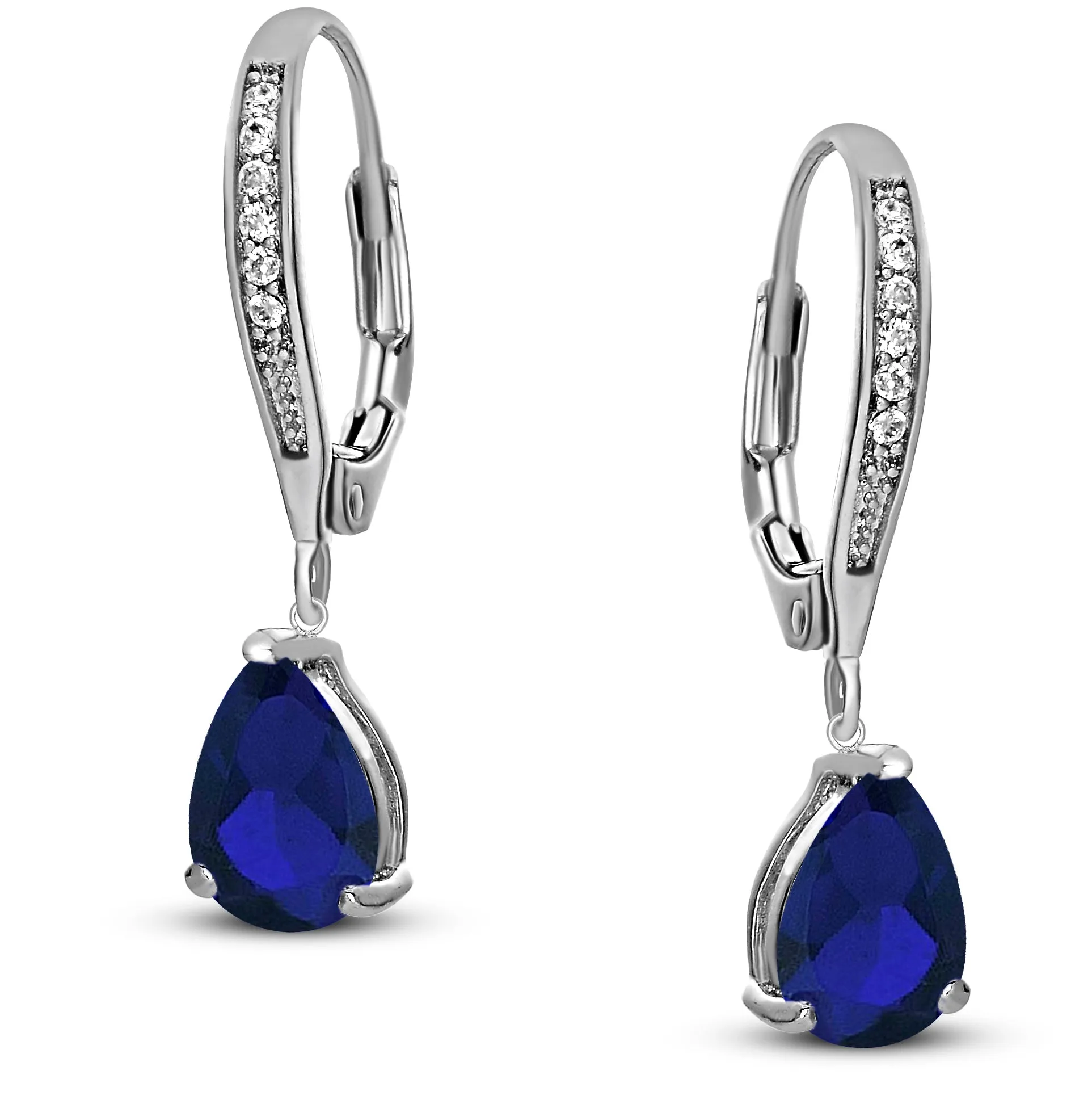 Constance Teardrop Cubic Zirconia Dangling Earrings