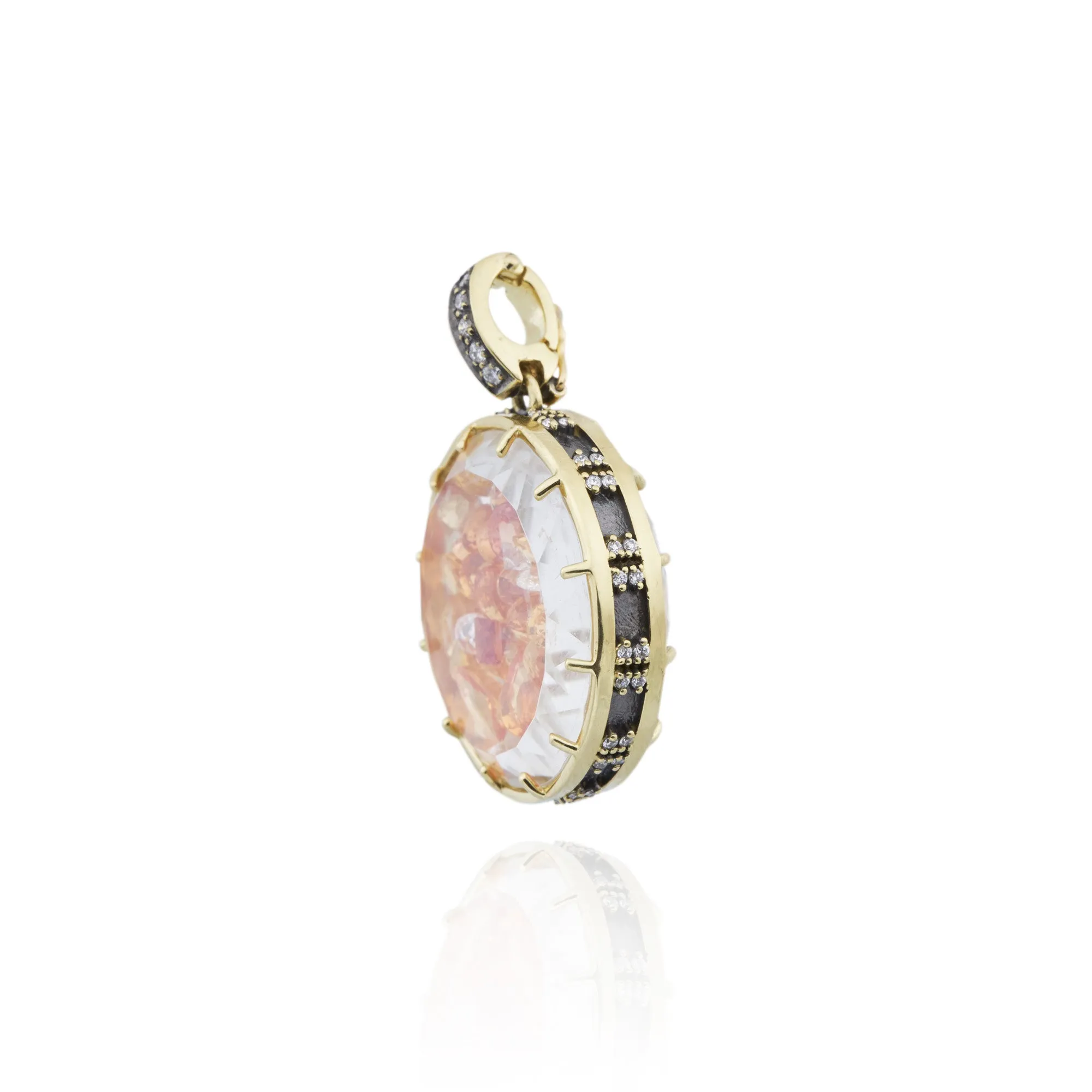 Diamond Dust Charm 1 with Yellow Sapphire   Diamond