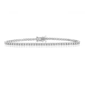 Diamond Jewellery 18ct Gold Tennis Bracelet BDQ711W/FG6