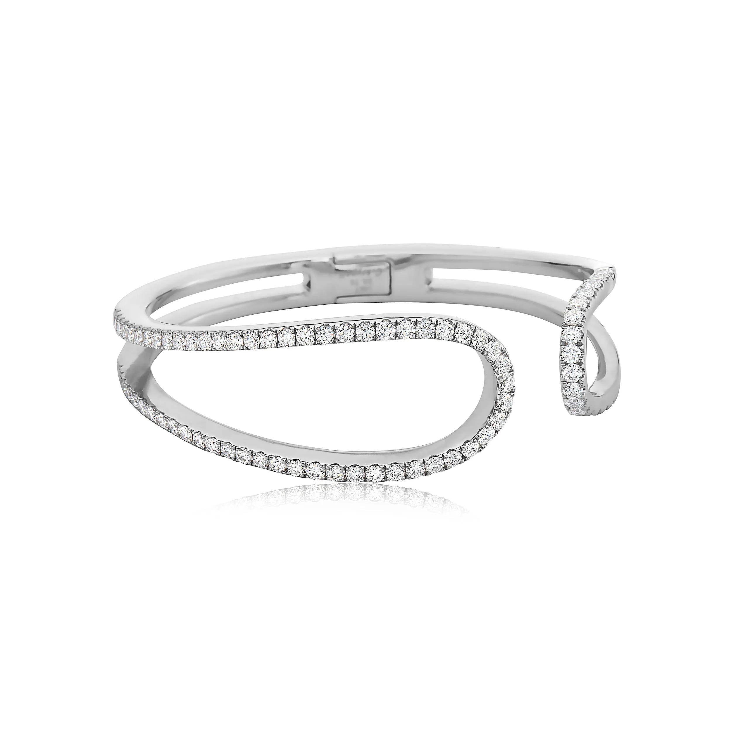 Diamond Open Swoop Bracelet