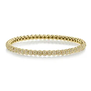 DIAMOND PAVE BALL STRETCH BRACELET