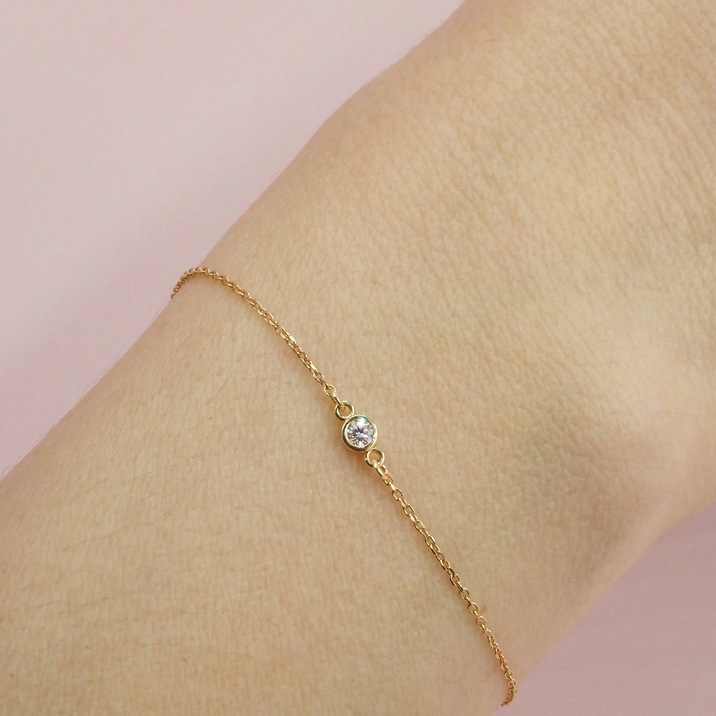 Diamond Solitaire Bracelet