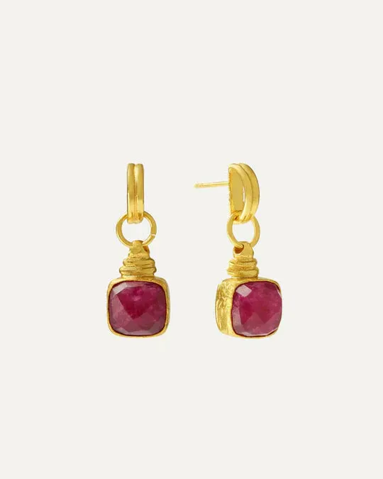 Eleanor Ruby Drop Earrings- Ottoman Hands