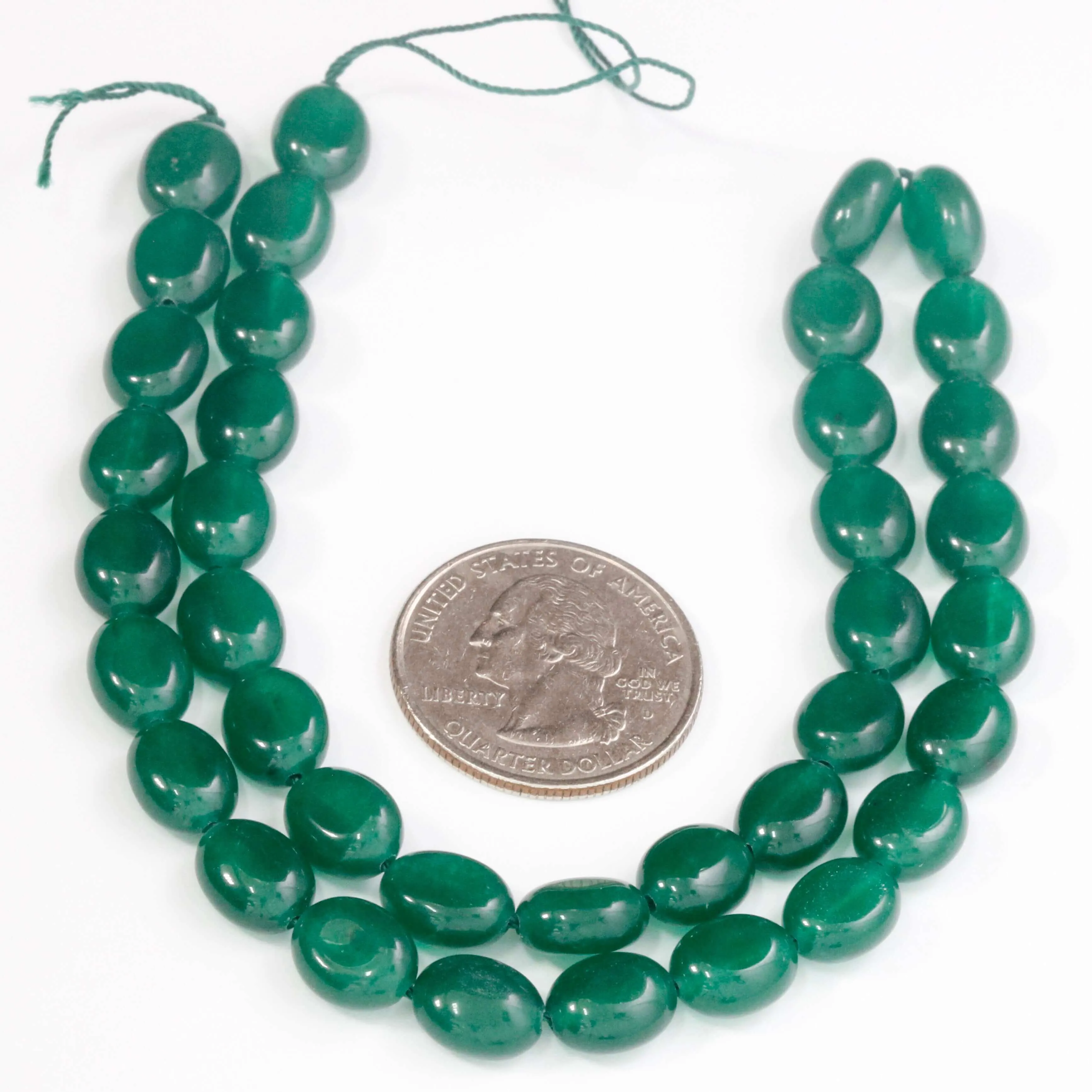 Emerald Green Quartz Unfinished Strand Green Quartz Beads Green Quartz Polished Oval Beaded Strand SKU: 113273