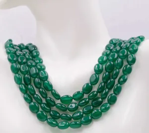 Emerald Green Quartz Unfinished Strand Green Quartz Beads Green Quartz Polished Oval Beaded Strand SKU: 113273