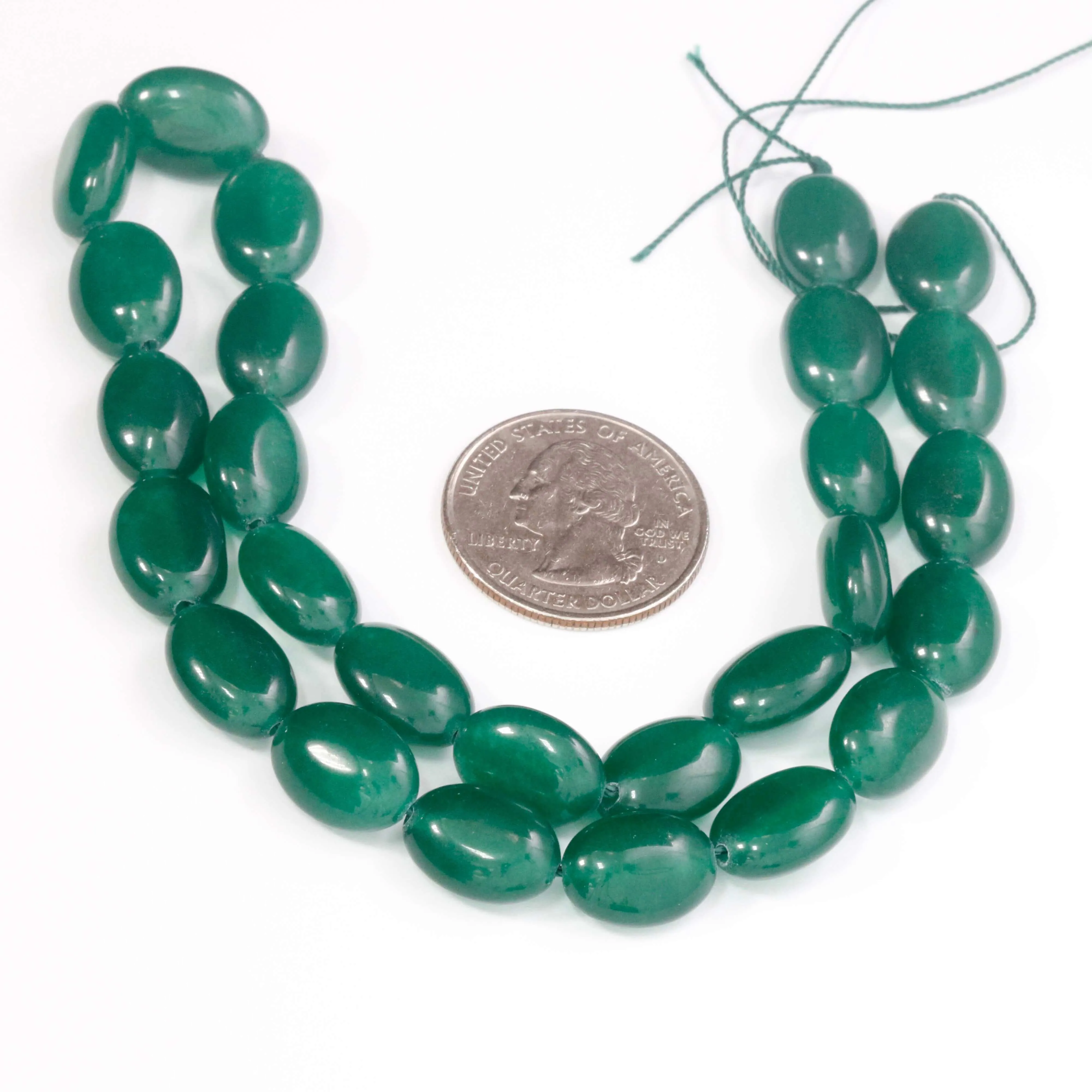 Emerald Green Quartz Unfinished Strand Green Quartz Beads Green Quartz Polished Oval Beaded Strand SKU: 113273