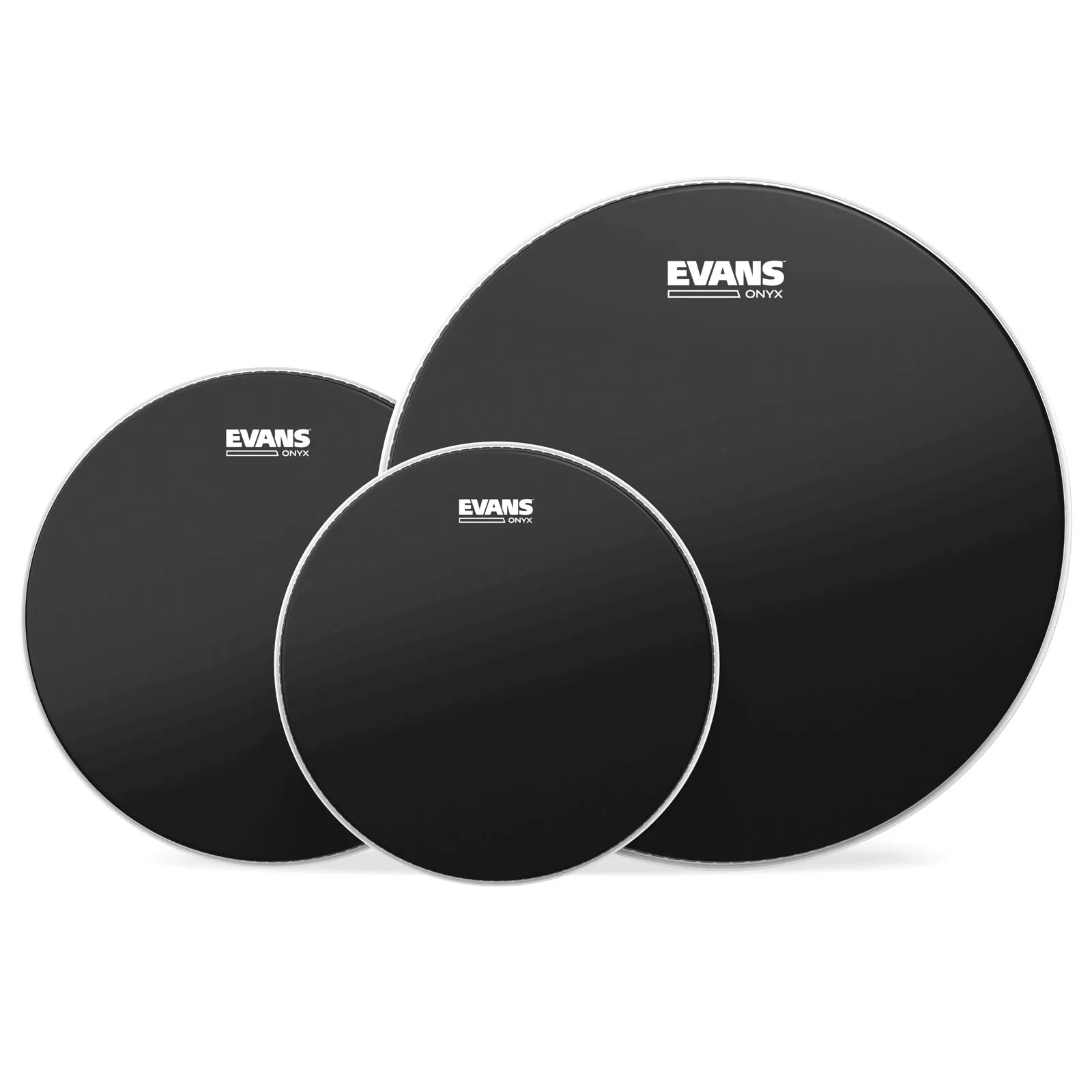 Evans Onyx 2-Ply Tompack Coated, Fusion (10 inch, 12 inch, 14 inch)