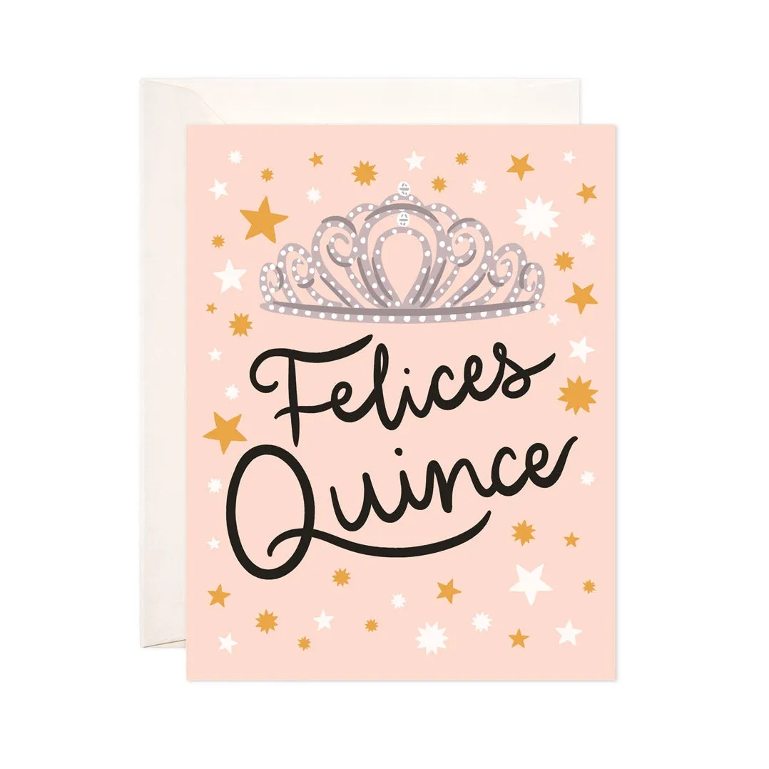 Felices Quinces Tiara Card