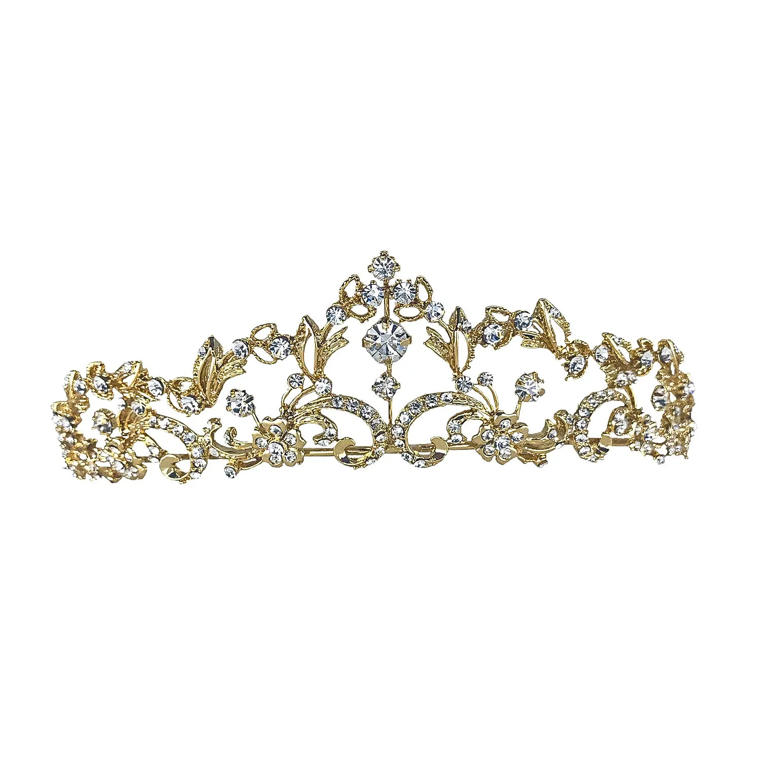 Fiala Classic Crystal Gold Tiara