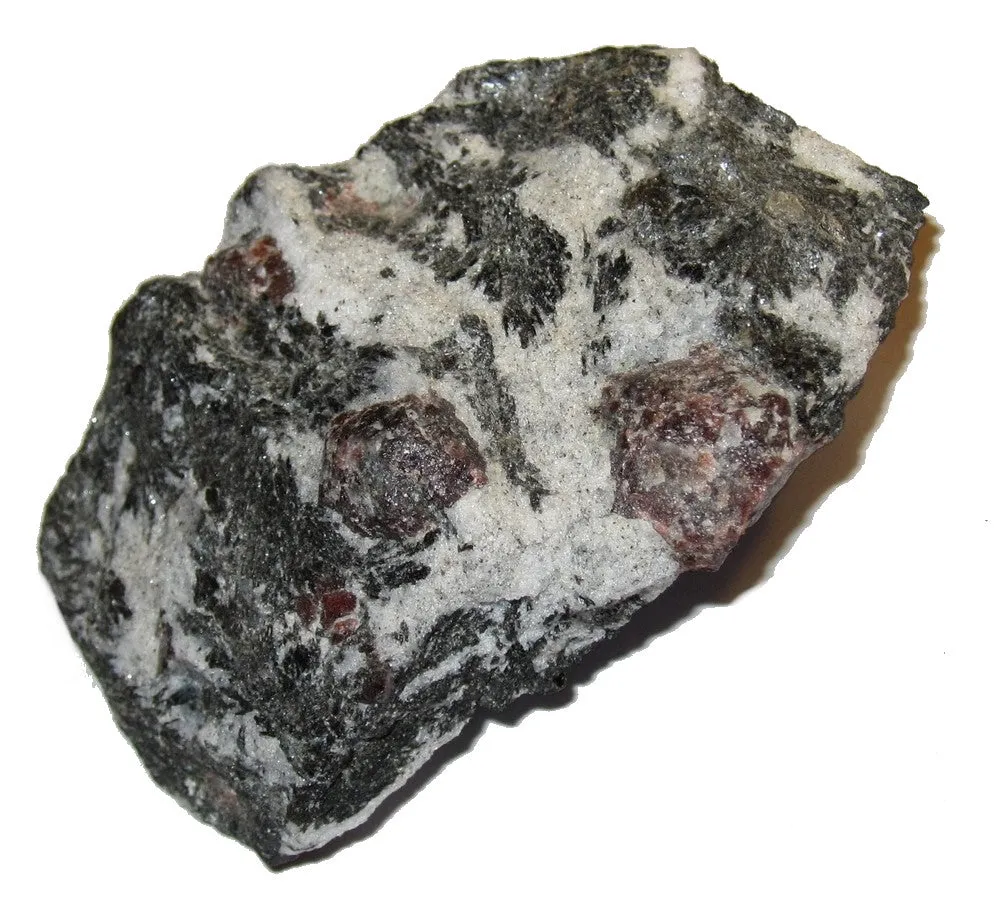 Garnet Red Almandine Black Biotite Cluster Raw Stone Holistic