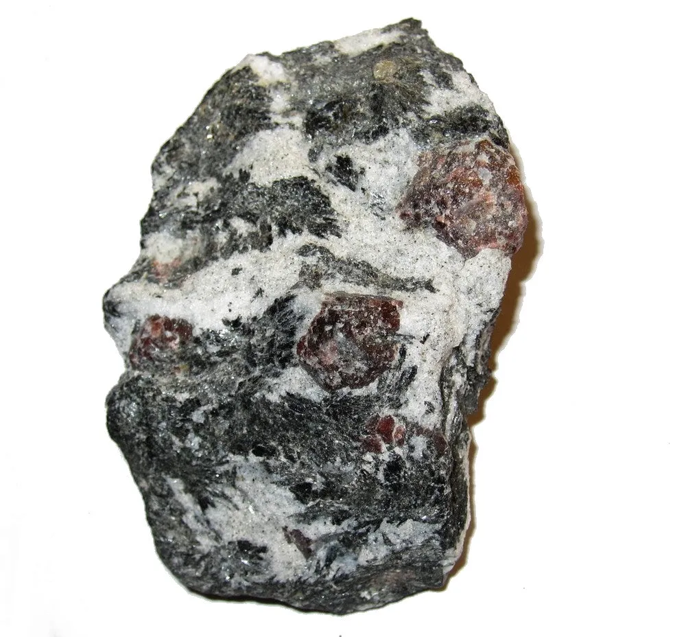 Garnet Red Almandine Black Biotite Cluster Raw Stone Holistic