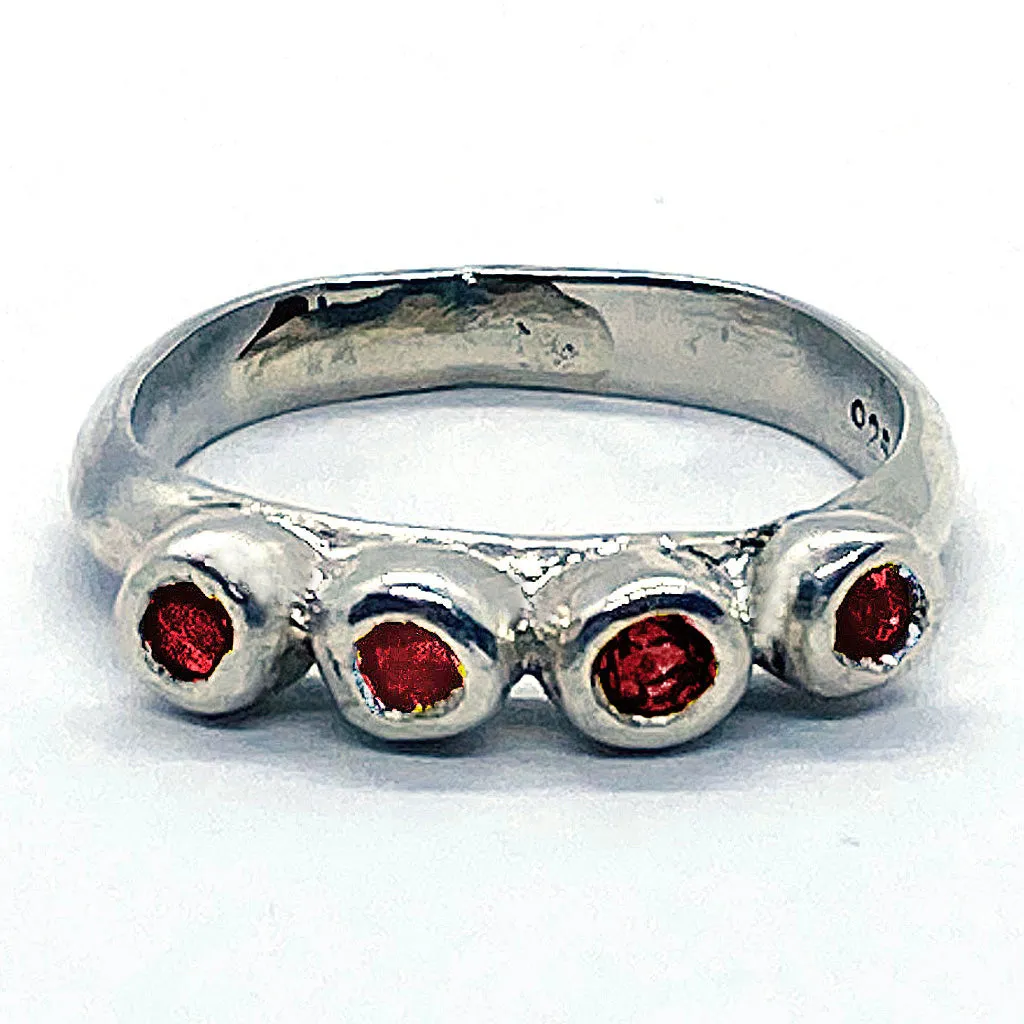 Garnet Row Ring (size 8)