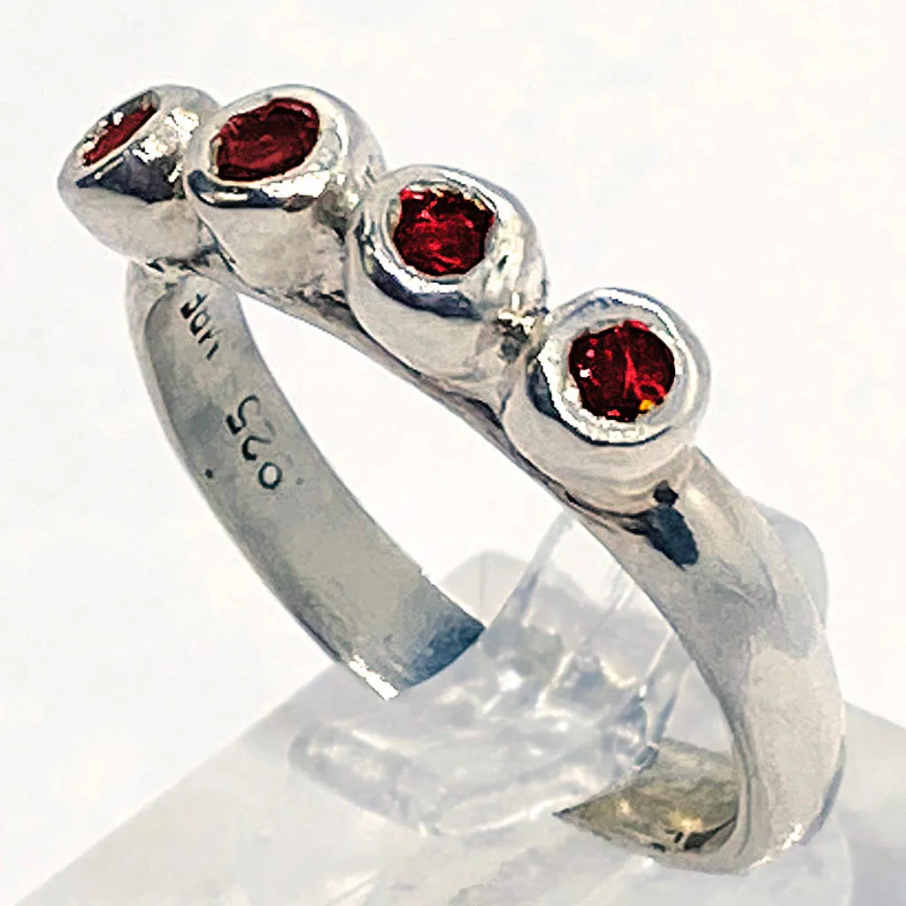 Garnet Row Ring (size 8)