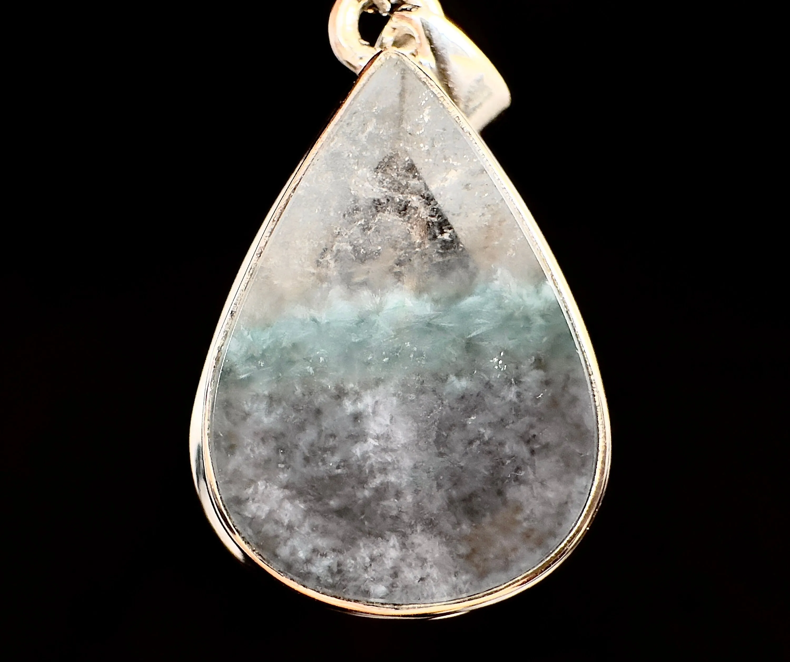 GILALITE in QUARTZ Pendant - State of Paraíba, Brazil - Rare Medusa Paraiba Quartz, One-of-a-Kind, Polished Crystal Cabachon, 53830