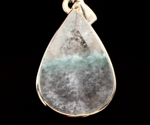 GILALITE in QUARTZ Pendant - State of Paraíba, Brazil - Rare Medusa Paraiba Quartz, One-of-a-Kind, Polished Crystal Cabachon, 53830