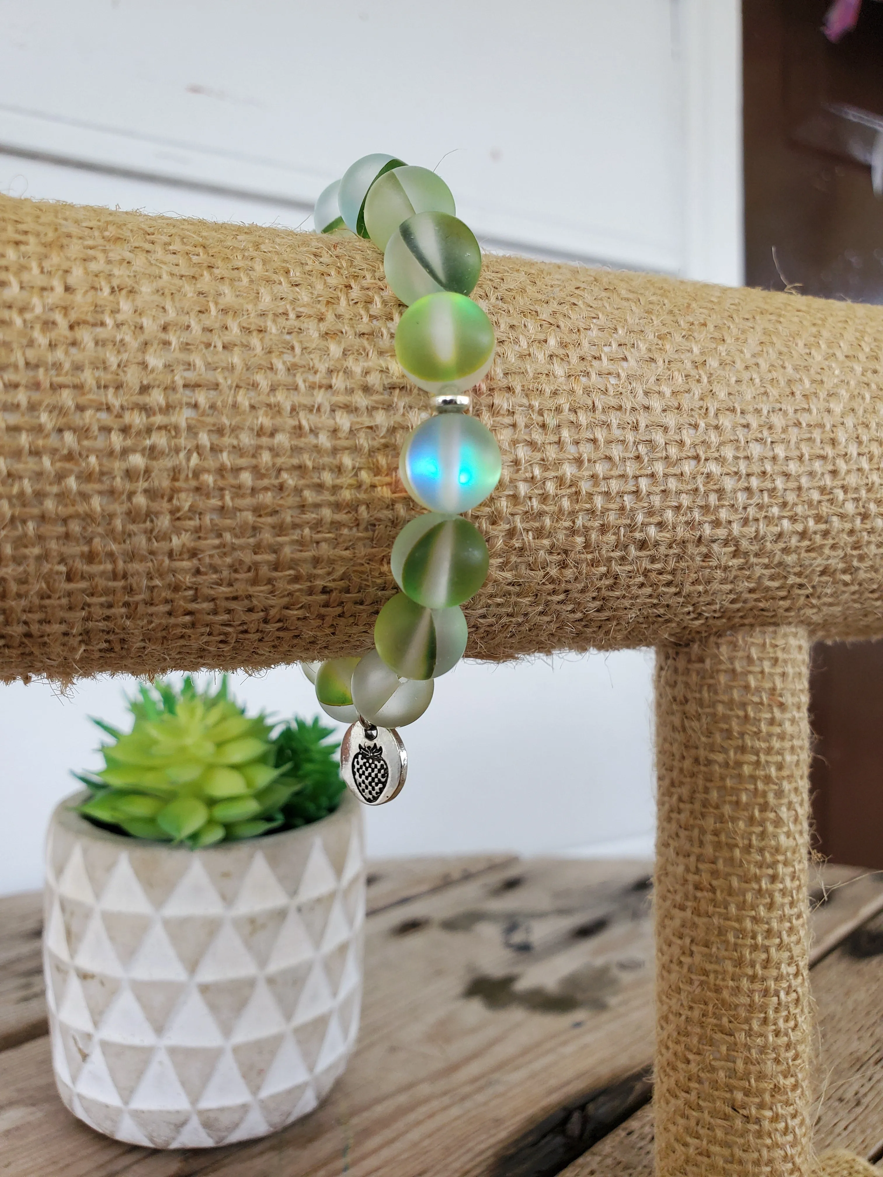 Green Moonstone Bracelet