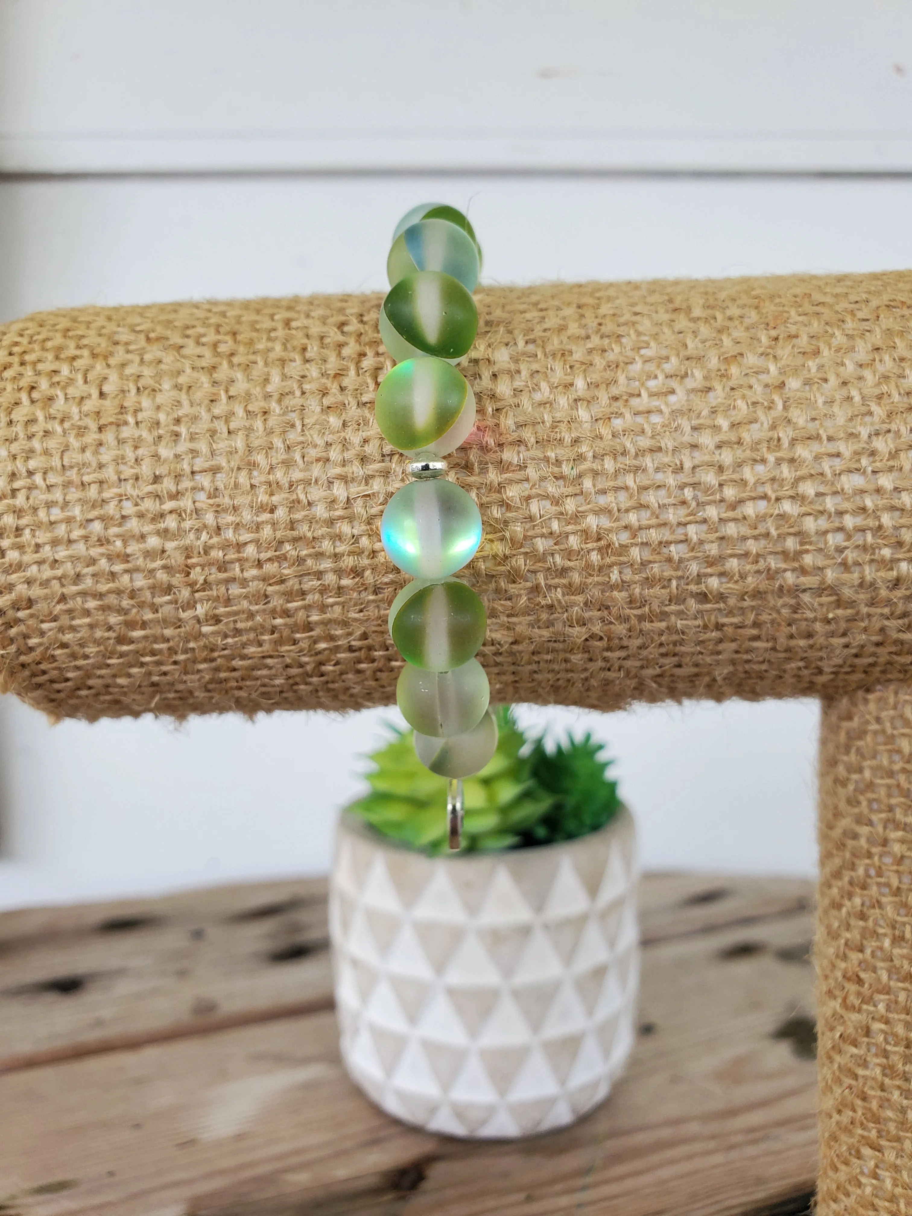 Green Moonstone Bracelet