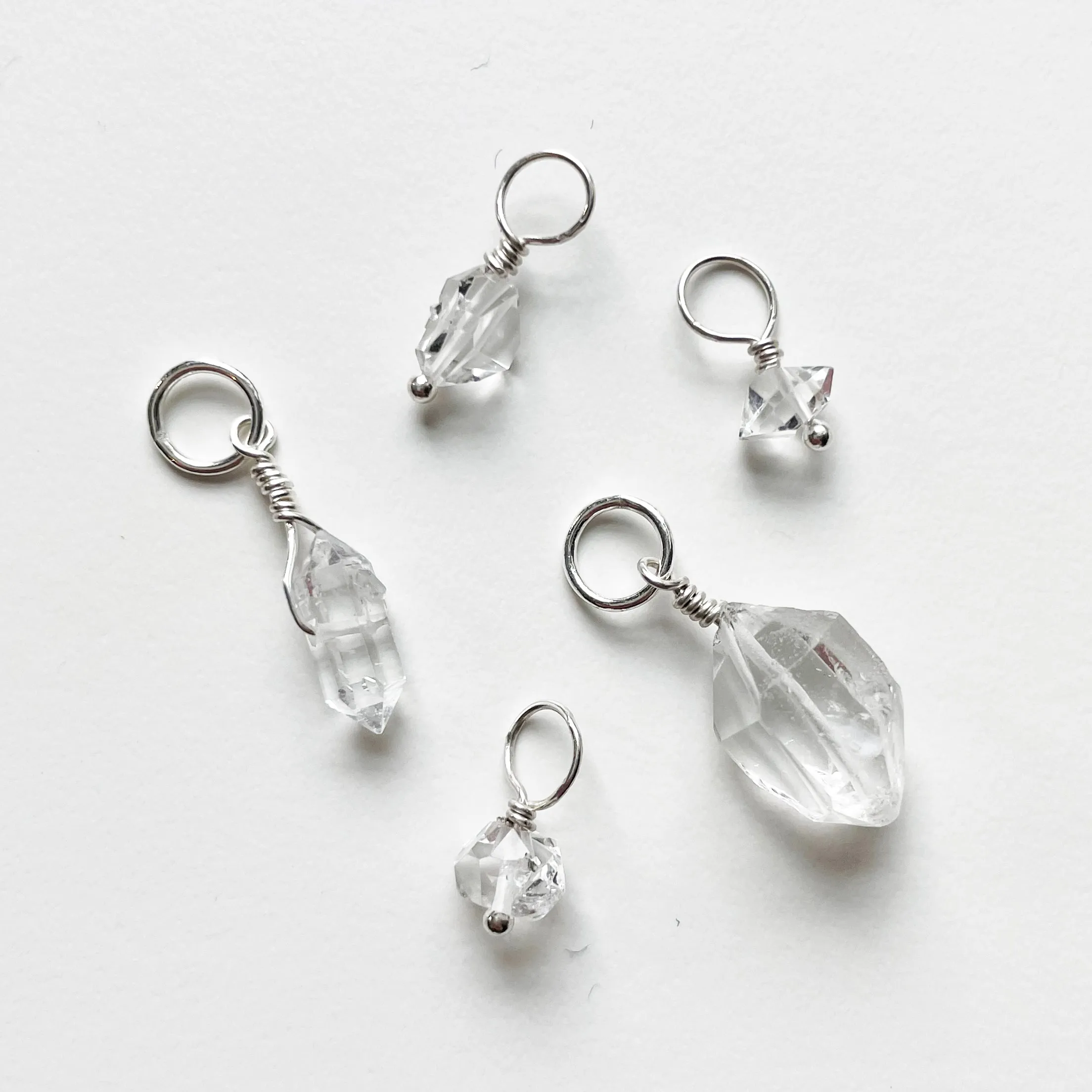 Herkimer Diamond Charms (Various Sizes)