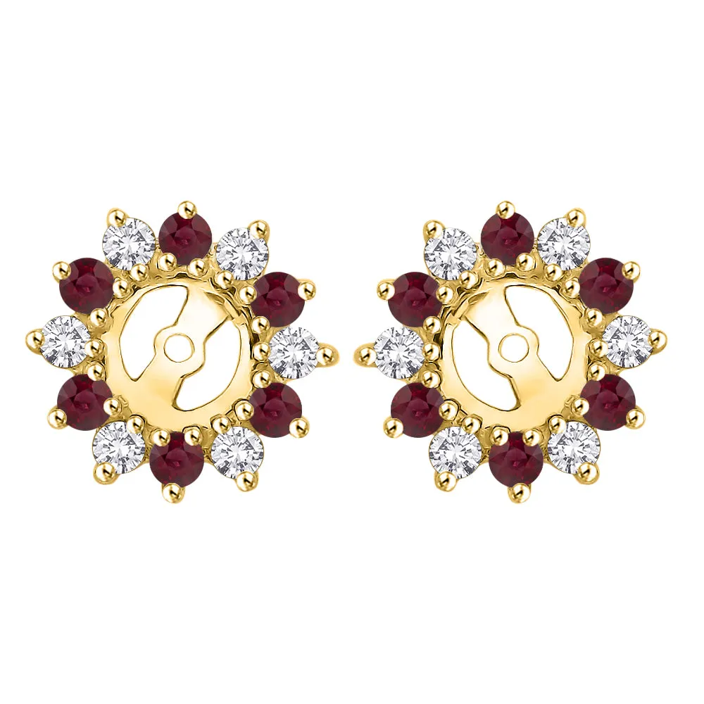 KATARINA Diamond and Gemstone Earring Jackets (5/8 cttw JK, I2/I3)