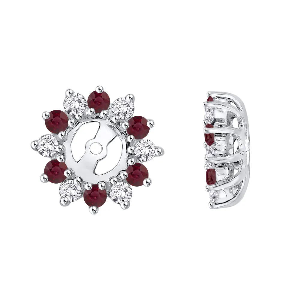 KATARINA Diamond and Gemstone Earring Jackets (5/8 cttw JK, I2/I3)