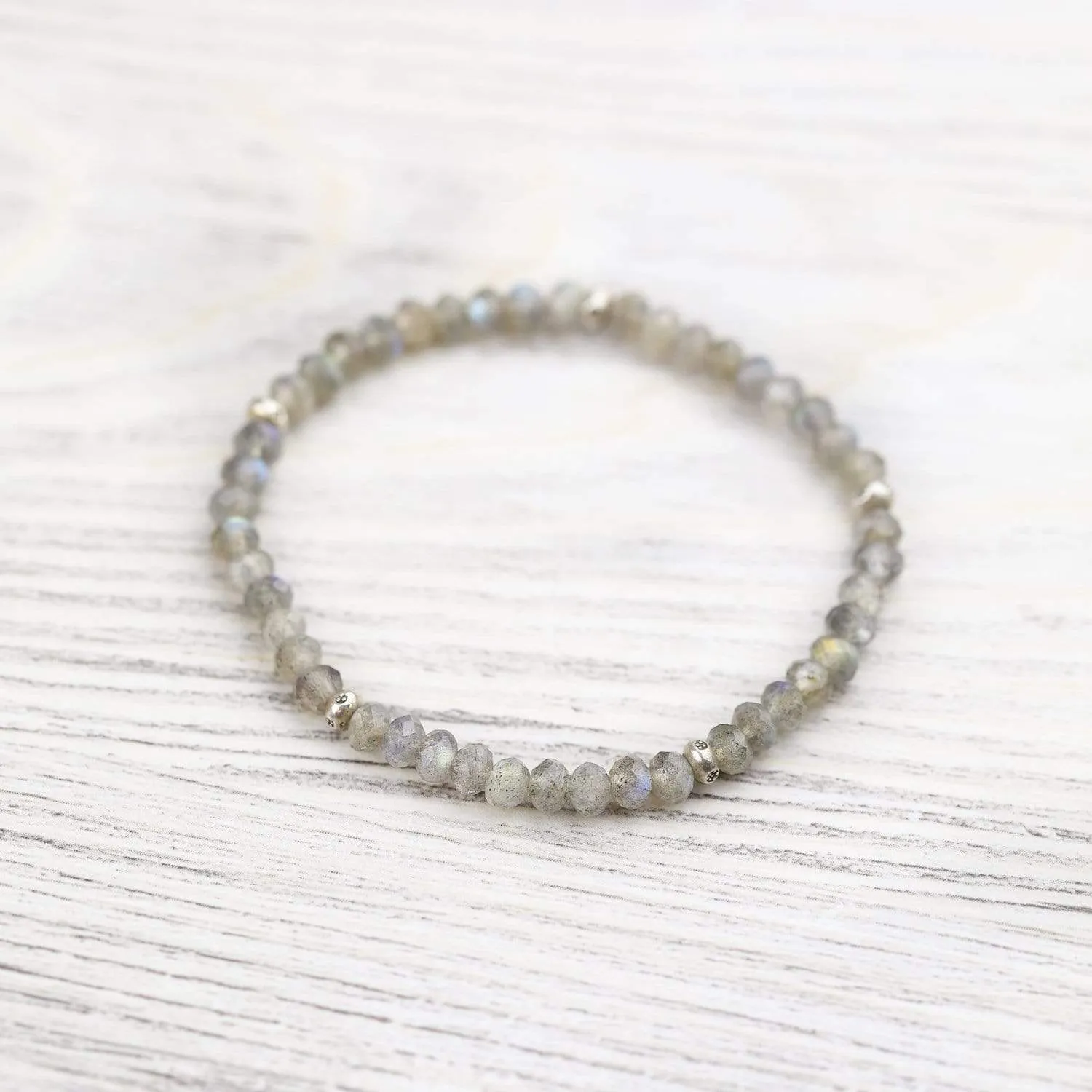 Labradorite & Moonstone Bracelet Set