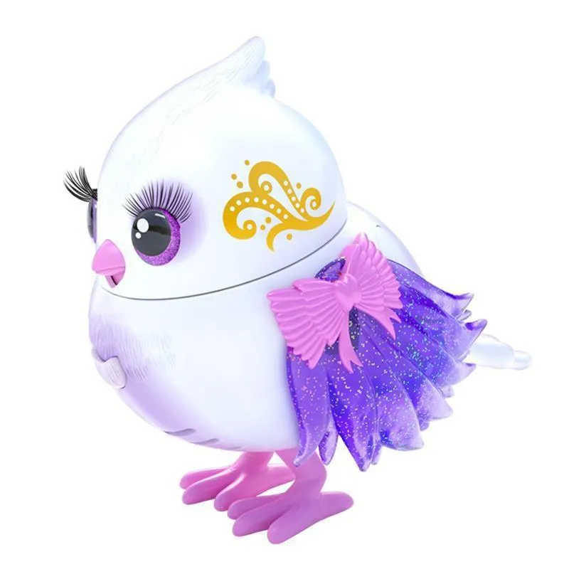 Little Live Pets Bird Pet - Tiara Tweets, Tweeterina - Interactive Pretend Play Bird Doll Toy with Sound