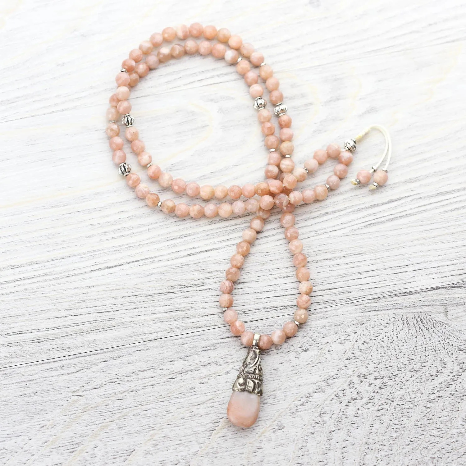 Lunar Light Moonstone Mala