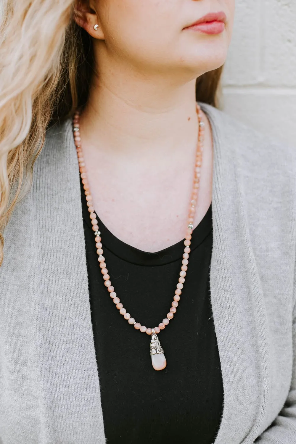 Lunar Light Moonstone Mala