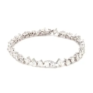 Multi-shape Diamond Tennis Bracelet