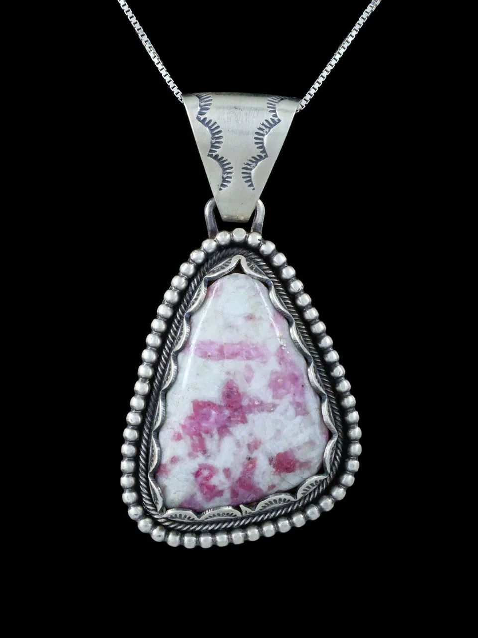 Native American Jewelry Tourmaline in Quartz Pendant