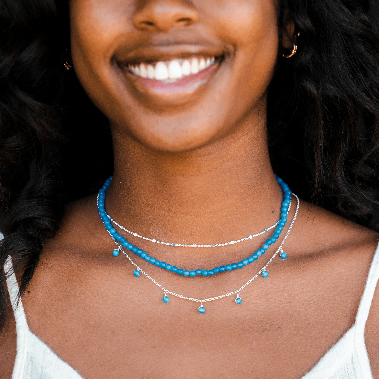 Nirvana Dewdrop   Circles in the Sand Necklace Stack