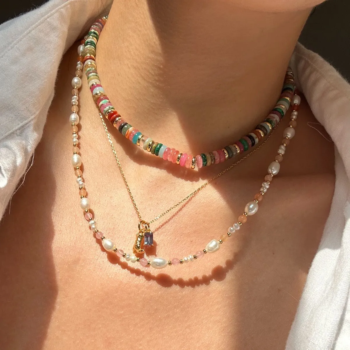 Olivia Mixed Gemstone Necklace