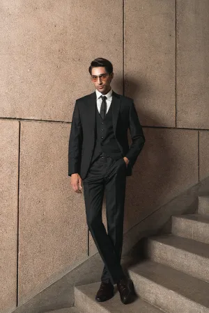 Onyx Black Three Piece Suit