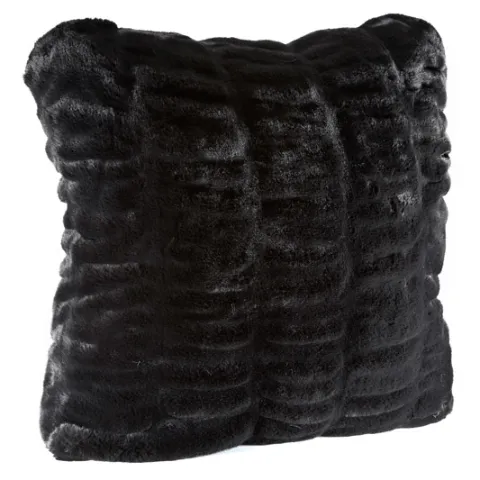 Onyx Mink Faux Fur Pillows by Fabulous Furs