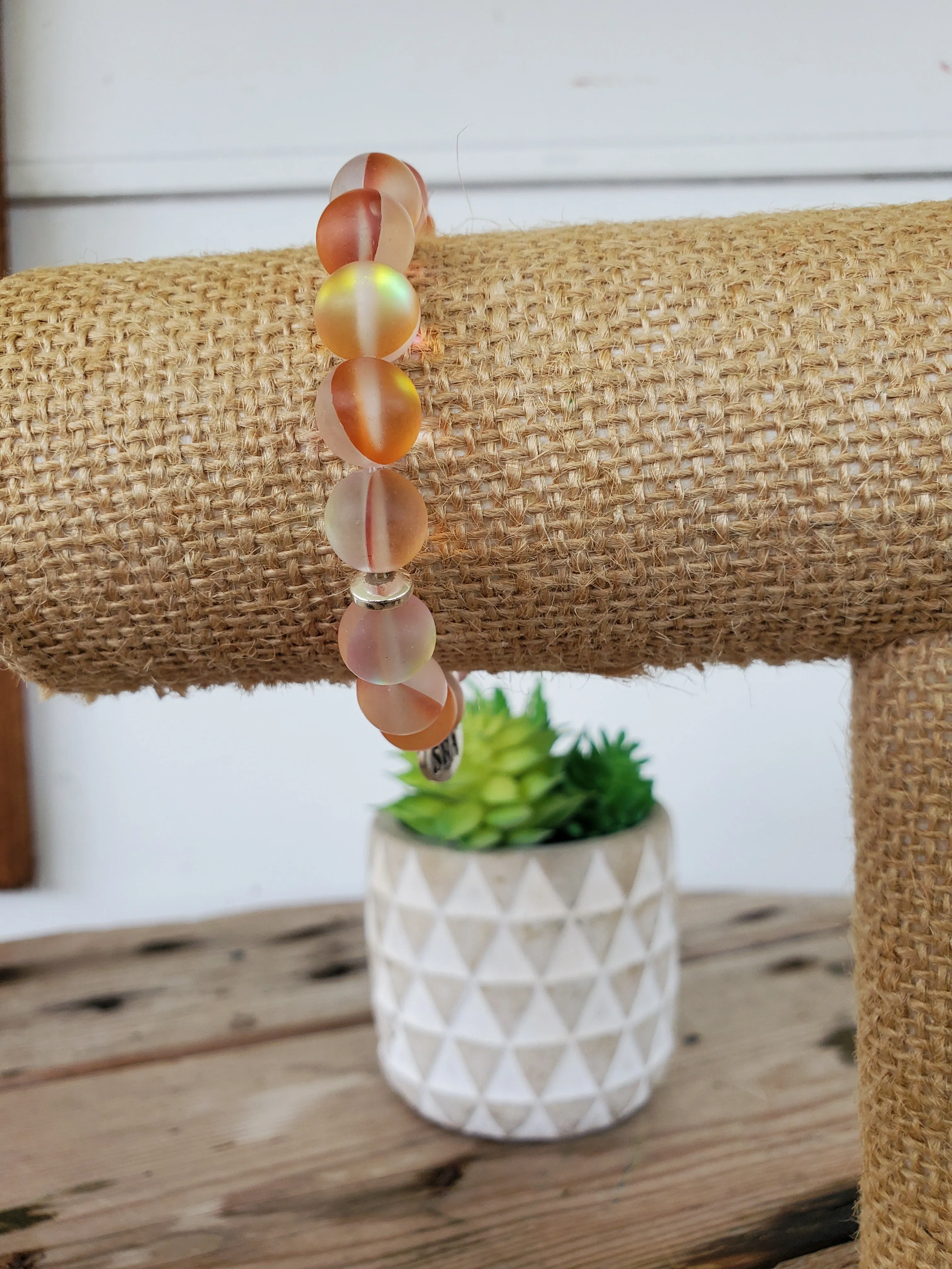 Orange Moonstone Bracelet