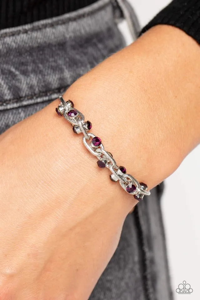 Paparazzi Bracelet ~ Intertwined Illusion - Purple