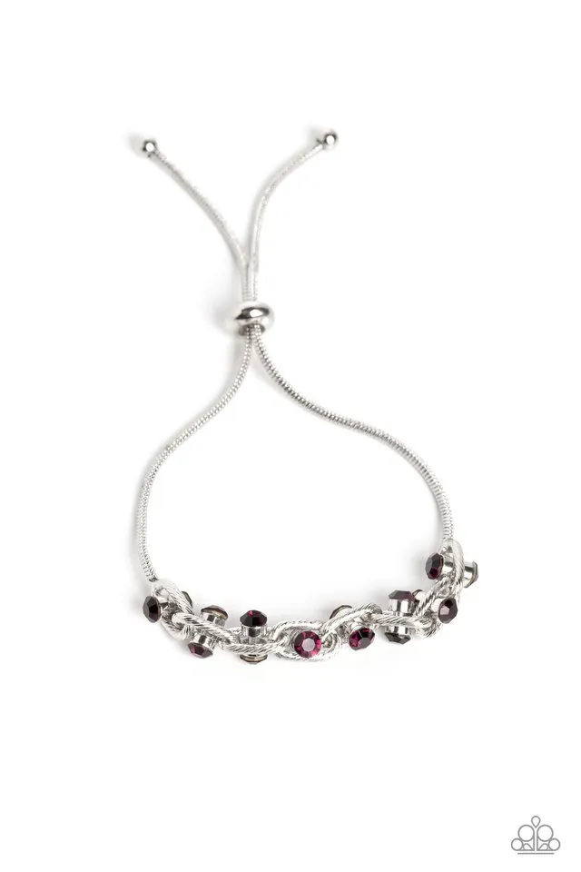 Paparazzi Bracelet ~ Intertwined Illusion - Purple