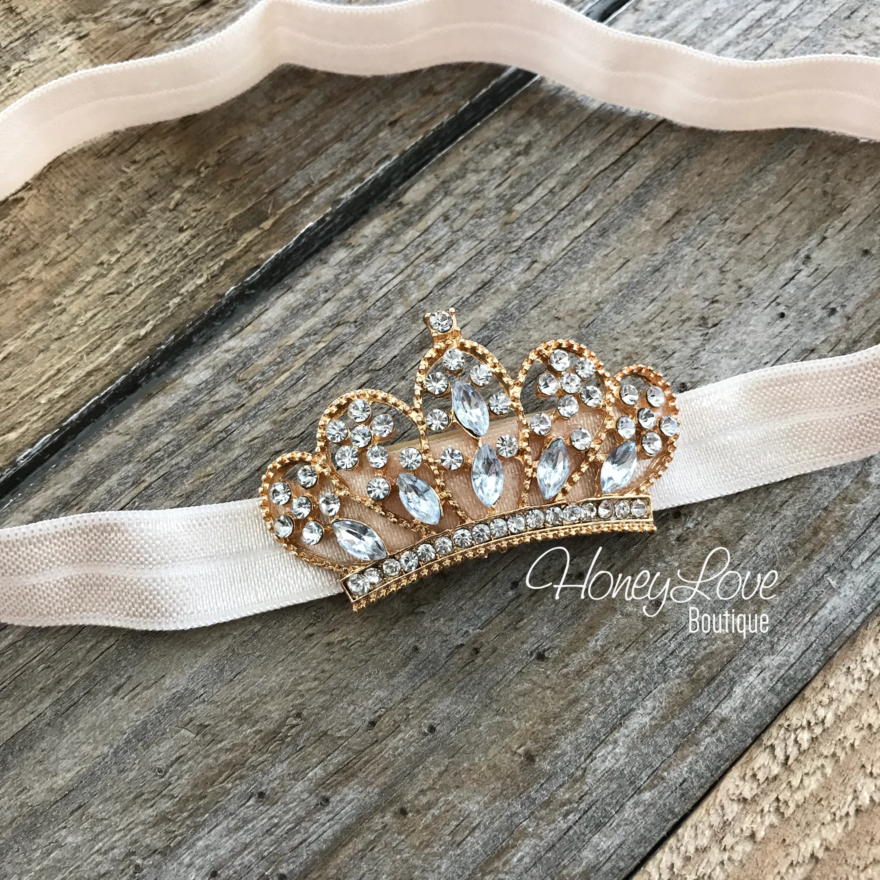 Peach Princess Tiara headband