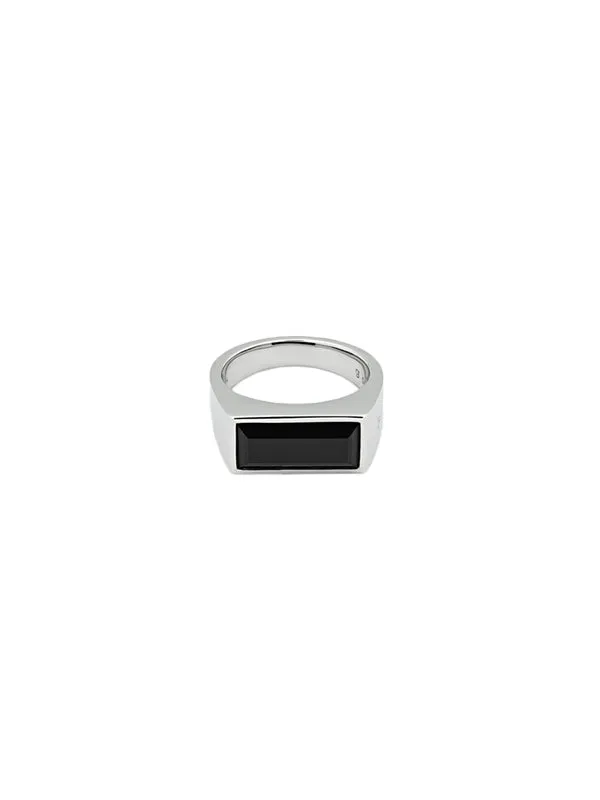 Peaky Ring Polished Onyx