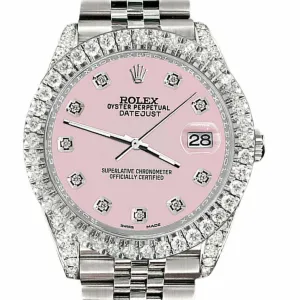 Rolex Datejust 41 4.4CT Diamond Bezel/Lugs/Orchid Pink   TFJ-142508581