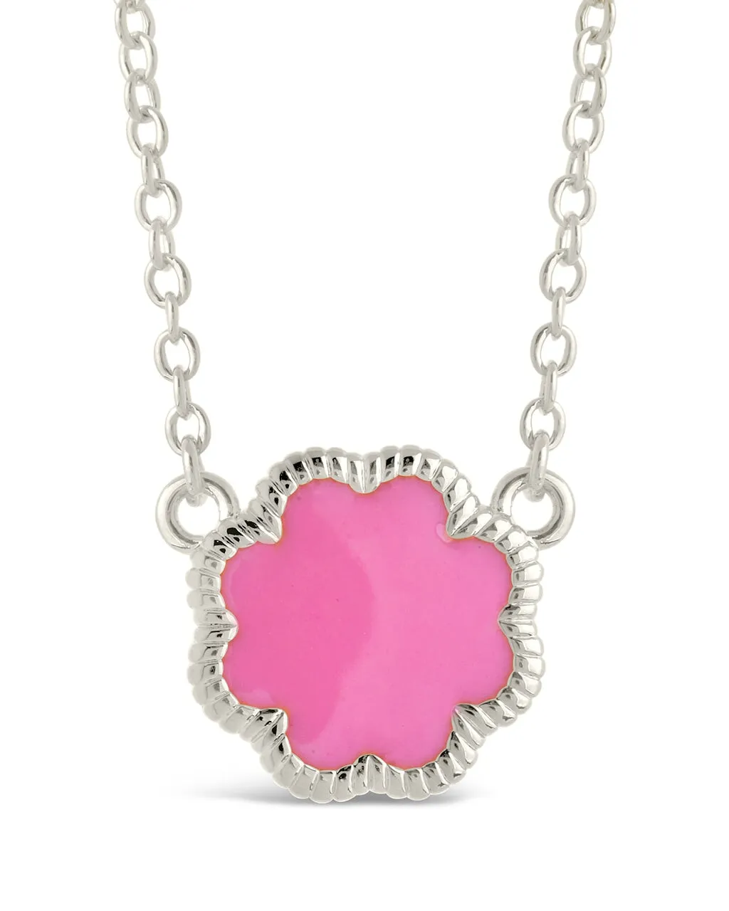 Rose Petal Pendant Necklace