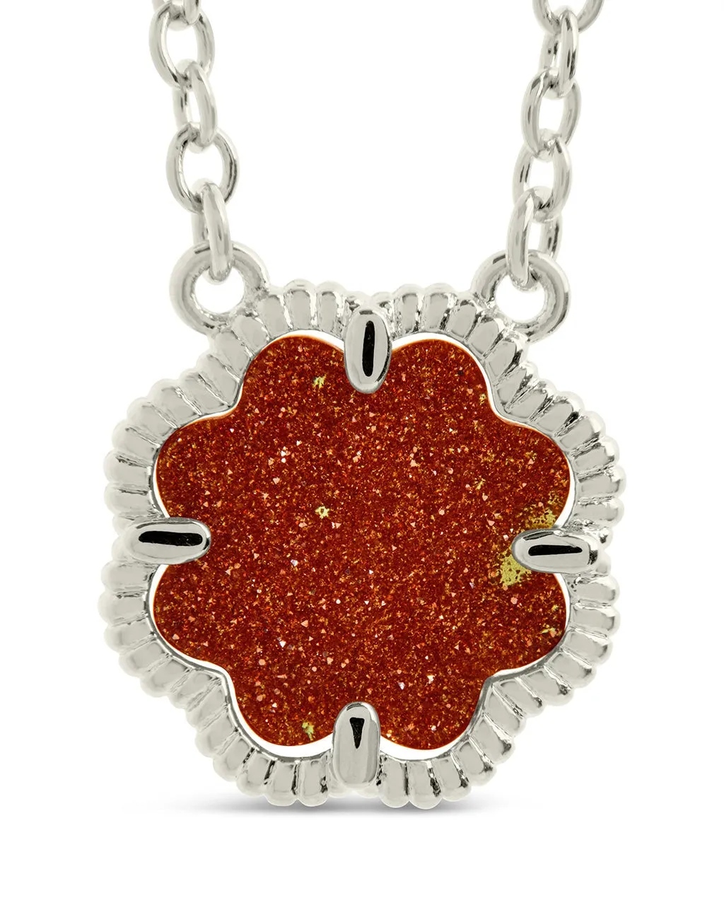 Rose Petal Pendant Necklace